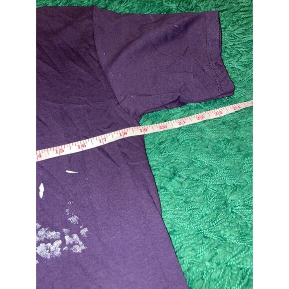 Vintage Horse Shirt Horses Mis Print Purple Tee Purple Misprint VTG 90s Medium - Picture 7 of 8